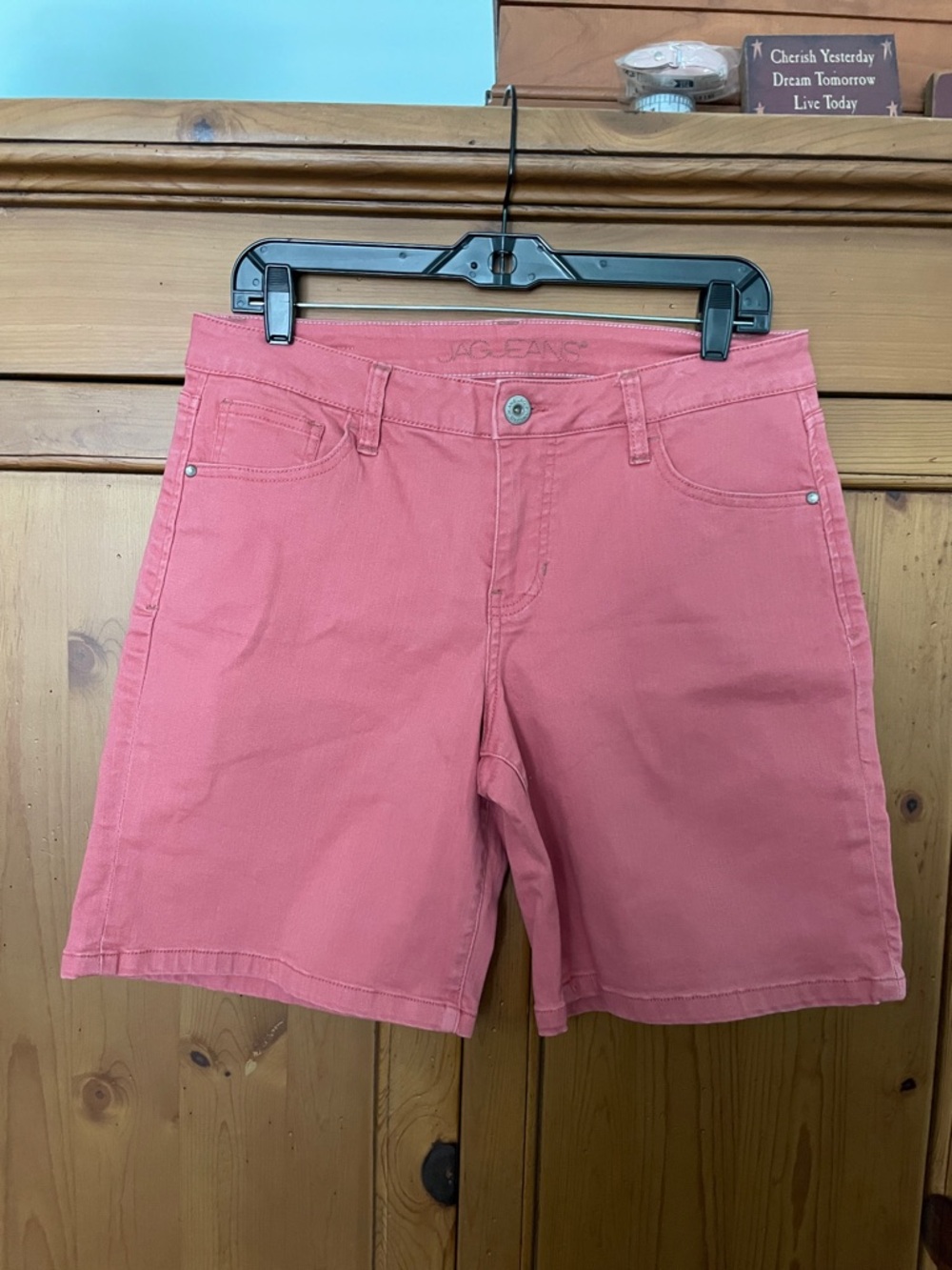 Jag Jeans Coral Pink Cotton Stretch Denim Shorts